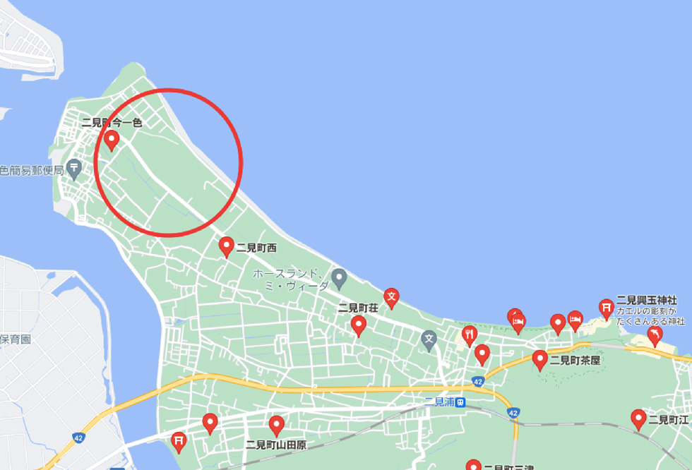 二見ヴィラ建築予定地